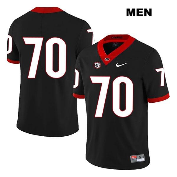 Georgia Bulldogs Men's Warren McClendon #70 NCAA No Name Legend Authentic Black Nike Stitched College Football Jersey WCM7556AY